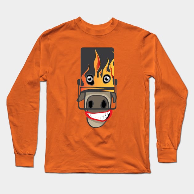 silly horse Long Sleeve T-Shirt by angsabiru